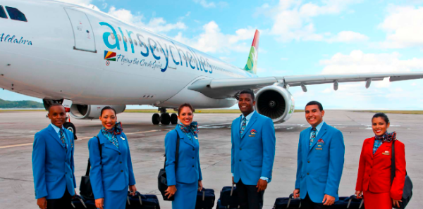Fly with Air Seychelles.